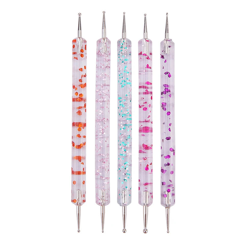 THESA Dot Detail™ Nail Art Pen Set (5-Piece Dual-Ended Kit)