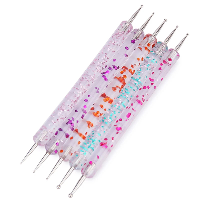 THESA Dot Detail™ Nail Art Pen Set (5-Piece Dual-Ended Kit)