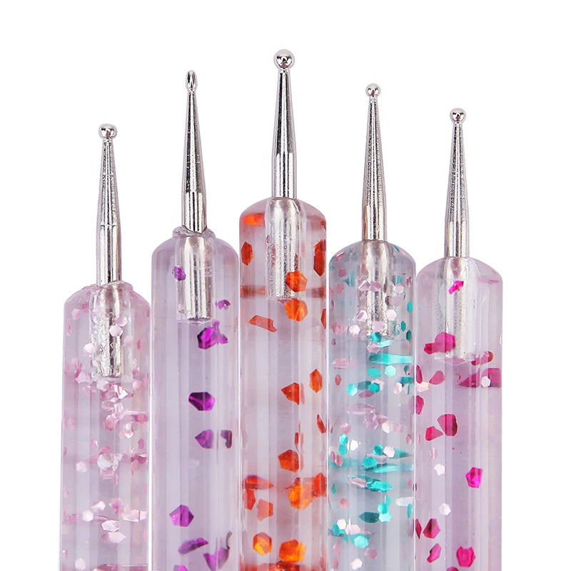 THESA Dot Detail™ Nail Art Pen Set (5-Piece Dual-Ended Kit)