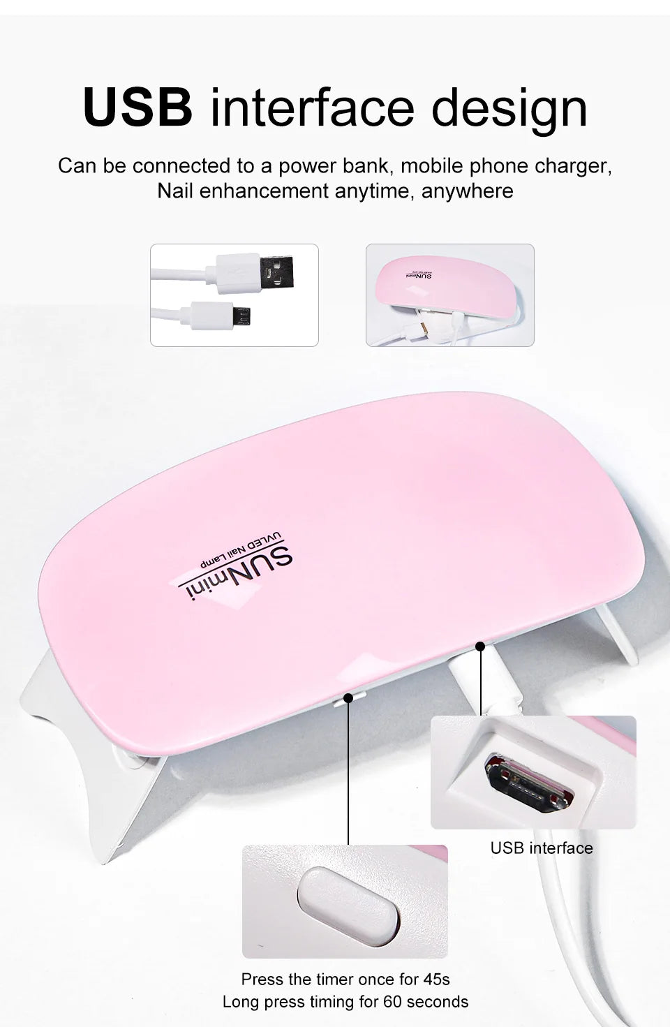 THESA GlowGo™ Mini UV Nail Dryer (6W)