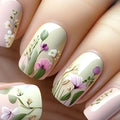 THESA Soleil French Short Coffin Press-On Nail Set