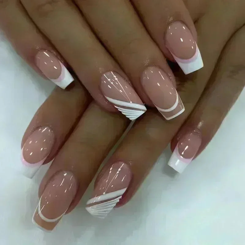 THESA Soleil French Short Coffin Press-On Nail Set