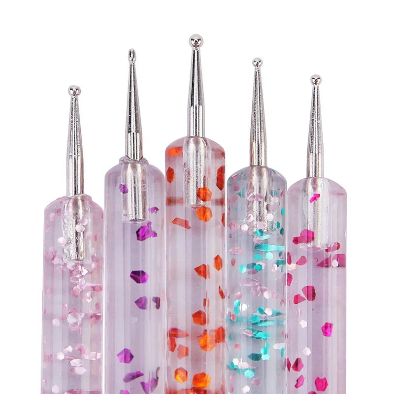 THESA Dot Detail™ Nail Art Pen Set (5-Piece Dual-Ended Kit)