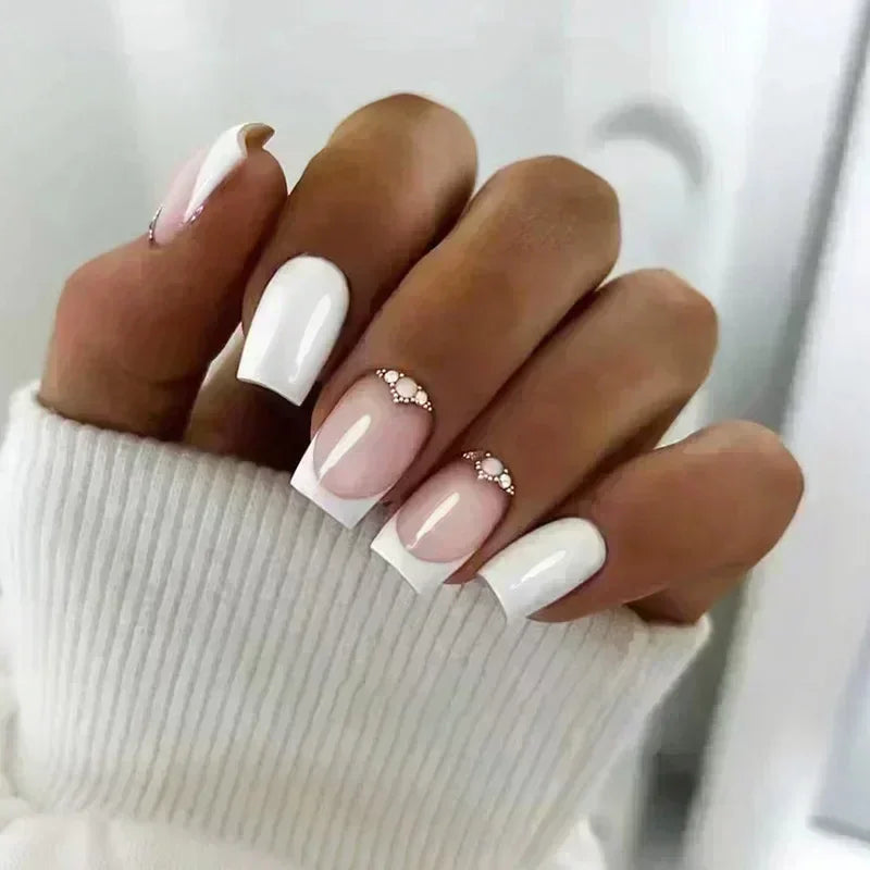 THESA Soleil French Short Coffin Press-On Nail Set