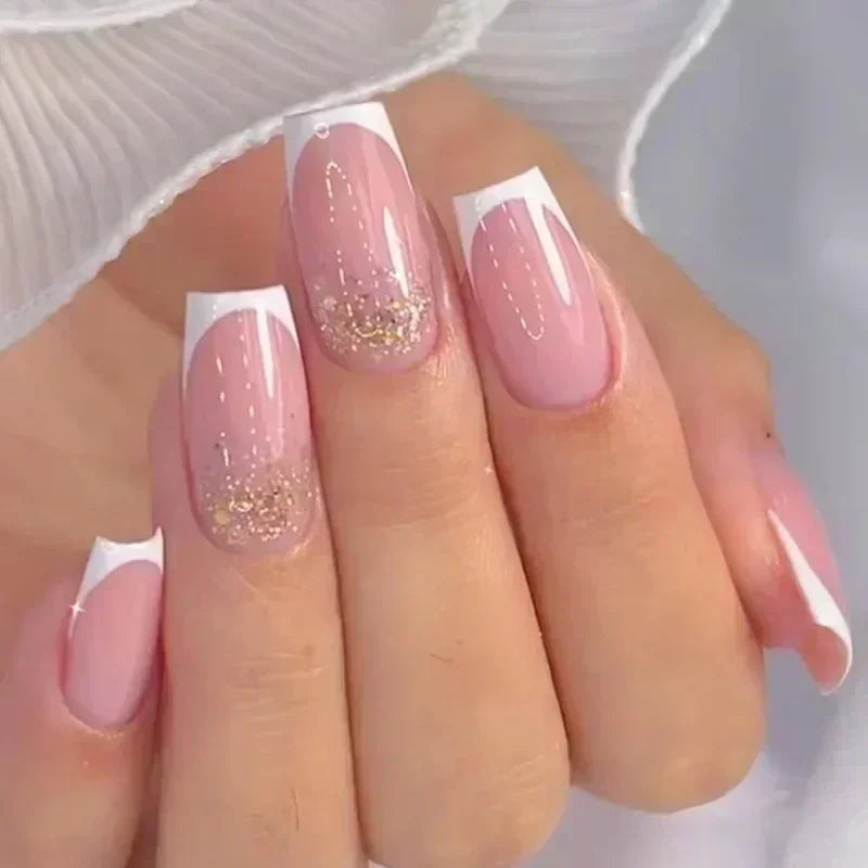 THESA Soleil French Short Coffin Press-On Nail Set
